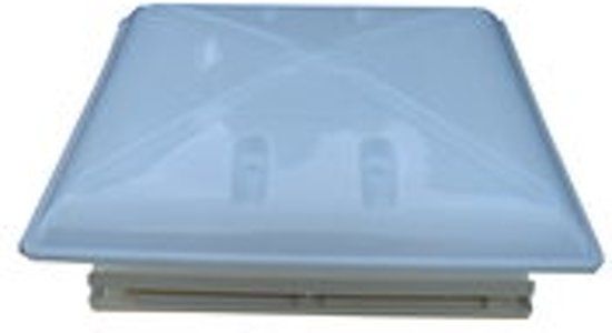 Fiamma Dakluik met Combi-hor 40x40 MPK (Melkwit glas) Kap 55x55