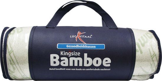 Lucovitaal Kingsize Bamboe Hoofdkussen - Ademend & Hypoallergeen