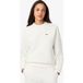 Lacoste Sweatshirt coupe décontractée pour femme Crème blanc, Uni