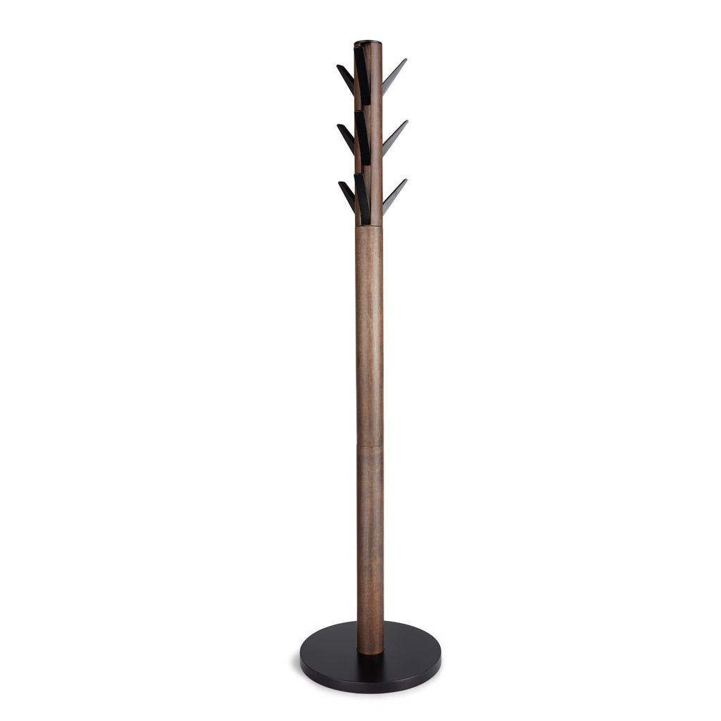 Umbra Flapper Staande kapstok - Ø57.2x165.1cm - zwart/walnoot