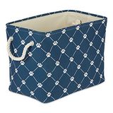 Bone Dry Poot- en botprint, polyester, marineblauw trellis, grote rechthoek, 17,5x12x15