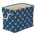 Bone Dry Poot- en botprint, polyester, marineblauw trellis, grote rechthoek, 17,5x12x15