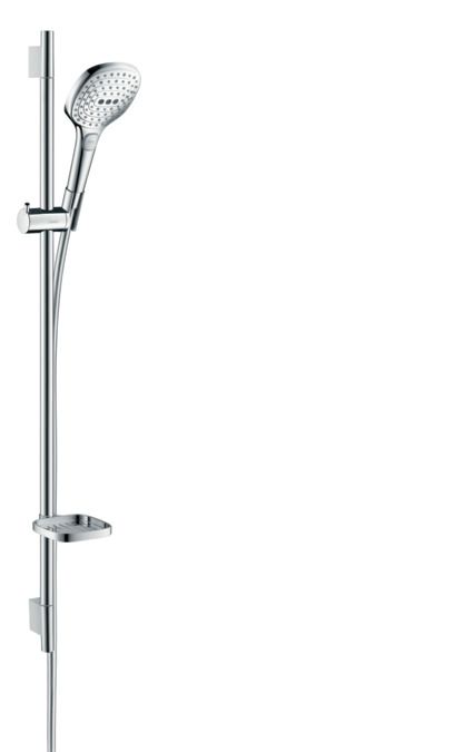 Hansgrohe Raindance Select E 120 / Unica'S Puro Glijstangset - 90 cm - Wit / Chroom