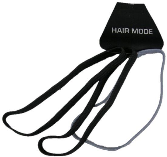Hair Mode Multihouse Hair Mode Sportelastiek Zwart/Grijs 3ST