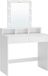CaliCosy Coiffeuse Blanc Panneau de particules 80 cm