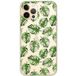 Apple iPhone 12 Pro Bedrukt siliconen hoesje Feuilles de monstera