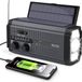 oCreon Radio AM/FM - 5000mAh Kurbelradio - LED Lampen - SOS Alarm - Handdynamo (Noir)