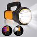 Unyqoos Lampe de poche LED puissante avec projecteur latéral et batterie rechargeable