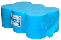 Europroducts Midirollen blauw 1laags zwaar kwaliteit 300meter per rol 6rollen 110530