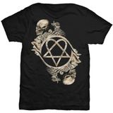Rock Off Him - Bone Sculpture Heren T-shirt - S - Zwart