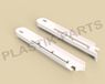 plastik-parts Kipraam schuiframen, raamonderdeel set, 248 mm lang, wit