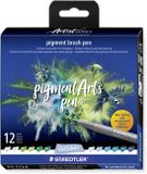 STAEDTLER Pigment Arts Pen Cool Colours viltstift Meerkleurig 12 stuk(s)