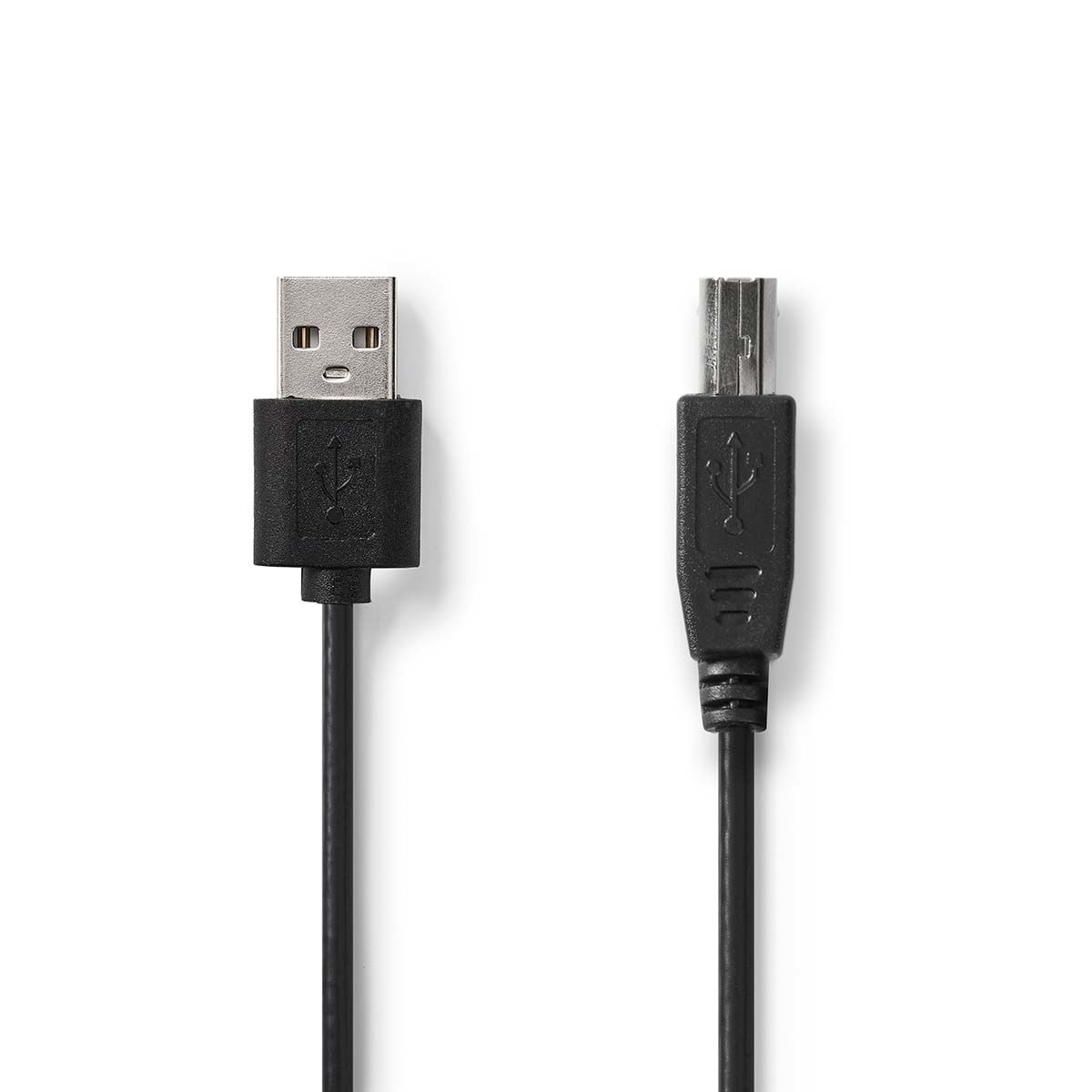 Nedis CCGL60101BK30 USB-kabel 3 m USB 2.0 USB A naar USB B Zwart