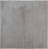 vidaXL - GALATI - Vloerkleed - Grijs - 200 x 200 cm - Polyester