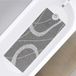Ibenzoa® Tapis de douche antidérapant 40 x 100 cm - PVC à séchage rapide avec lignes grises