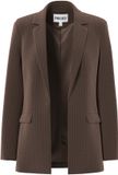 PIECES blazer met krijtstreep - bruin