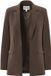 PIECES blazer met krijtstreep - bruin