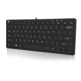 Adesso SlimTouch 510 Mini Universeel USB QWERTY Amerikaans Engels Zwart Toetsenbord