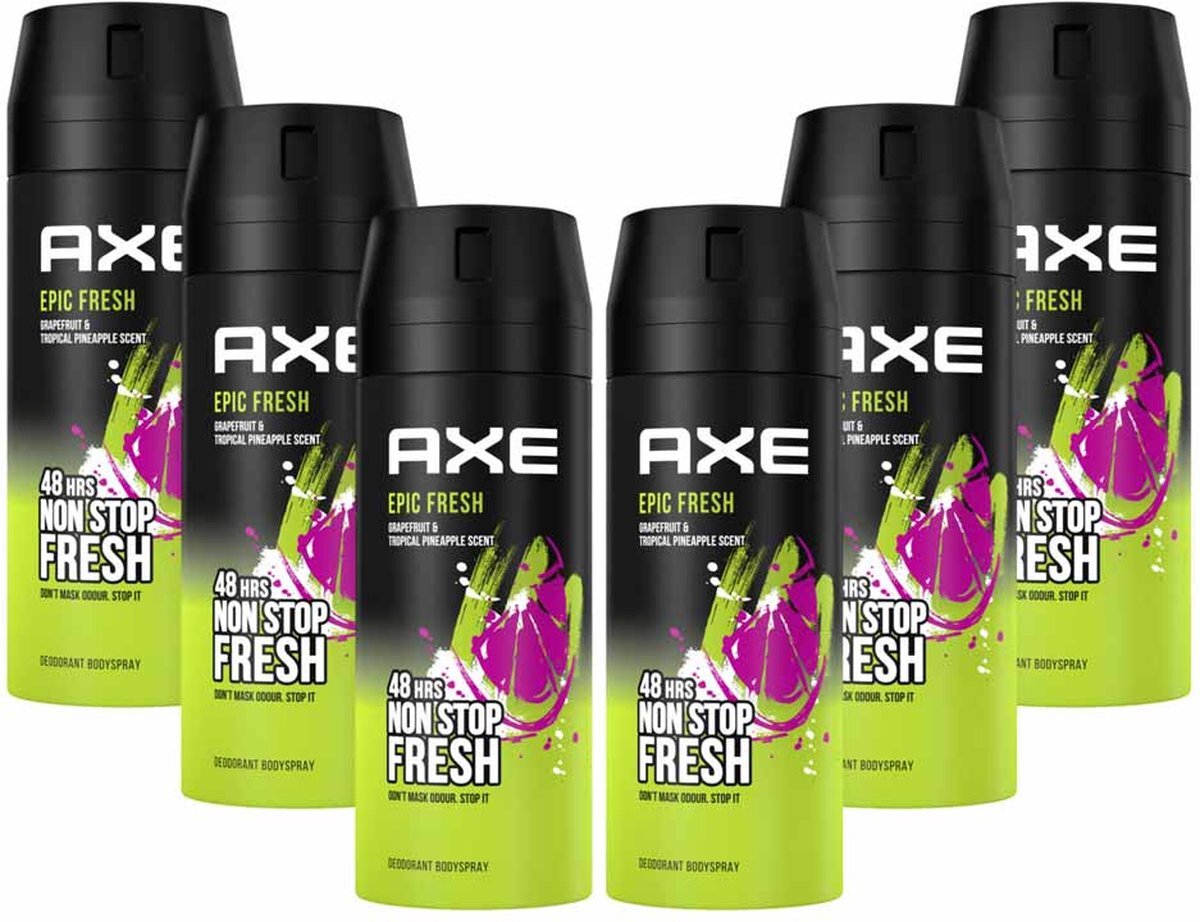 AXE 6x Deodorant en Bodyspray Epic Fresh 150 ml
