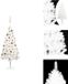 vidaXL Kunstkerstboom - PE Naalden - 150 cm - Met LED-verlichting - Wit - USB-aansluiting