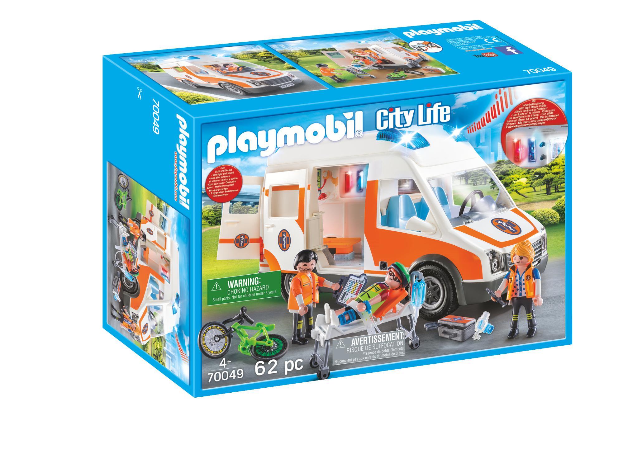 playmobil City Life Playmobil 70049 City Life Ambulance