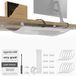 Kabelnet bureau – Flexibele kabel organizer, draagvermogen tot 10 kg (Wit)