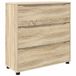 vidaXL Opbergkast Sonoma eiken 80 x 31 x 81 cm