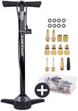 Dunlop Pompe à vélo avec manomètre et adaptateur de valve