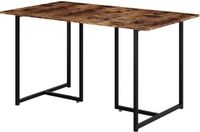 Vicco Merido Eettafel – 140 x 80 cm Eiken rustiek/zwart