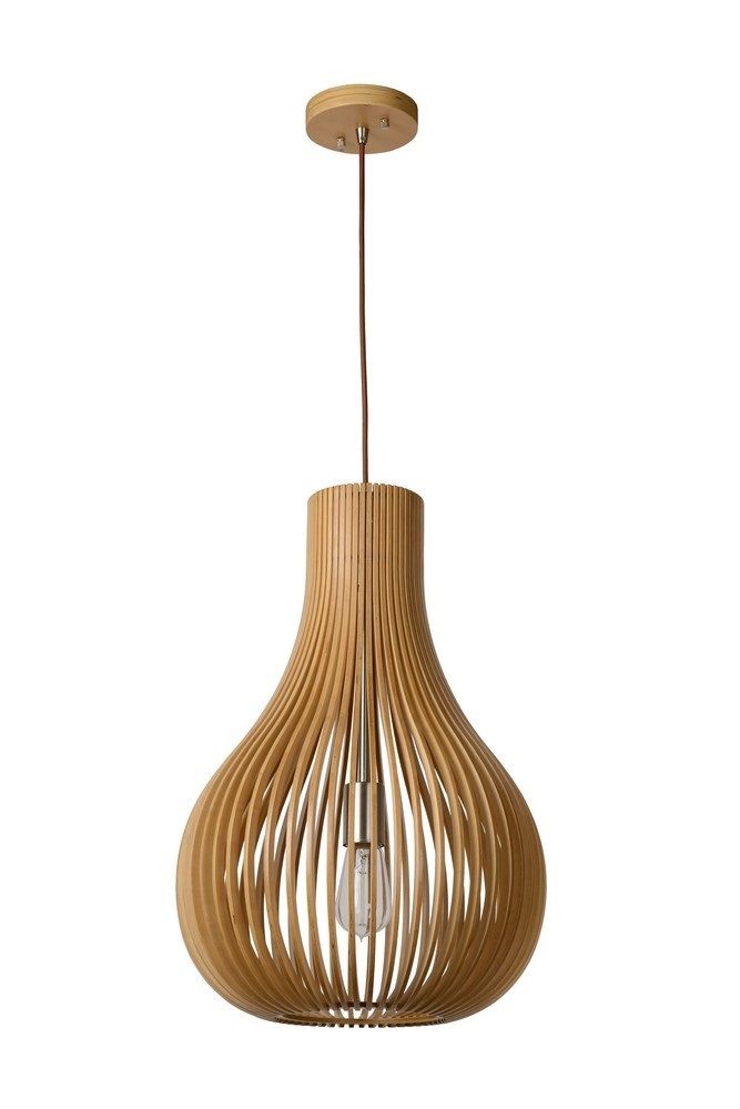 Lucide Bodo Hanglamp Hout Ø 38 cm - 5411212010766