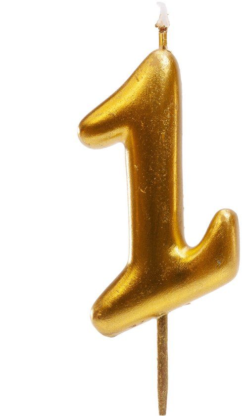 Dekora Gold Comic Birthday Candle - 1