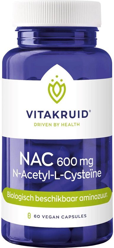 Vitakruid Nac 600mg n-acetyl-l-cysteine 60 capsules