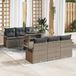 Prolenta Maison Exclusive - Set van 7 tuinbankkussens, grijs, van polyrotan
