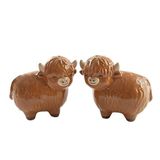 Sass & Belle set de poivre et sel Vache écossaise