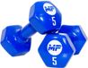 Muscle Power Haltères en vinyle MP920 2 x 5 kg Bleu