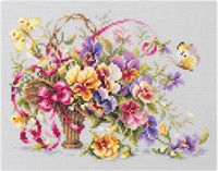 Magic Needle Pansy Bouqet borduren (pakket) 219-377