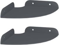 vidaXL Hoek Plank 2 st Antraciet 15 x 15 x 2 cm