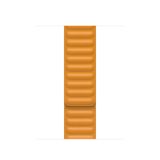 Apple 40mm California Poppy Leather Link - S/M Band Oranje Leer