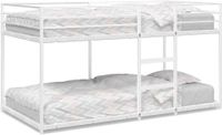 Maison Exclusive - Lit superposé sans matelas blanc 75x190 cm acier