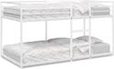 Maison Exclusive - Lit superposé sans matelas blanc 75x190 cm acier