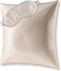 AILORIA BEAUTY SLEEP SET L Zijden kussensloop en slaapmasker beige