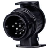KAMAR E1334-B Adaptateur de remorque [Prise femelle, 13 pôles - Fiche mâle, 7 pôles]
