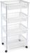 Plasticforte Keukentrolley op wieltjes - 4-laags - transparant - kunststof - 40x50x85 cm - opberg trolley