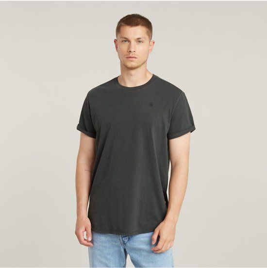G-star T-shirt Lash R T S/s - Slim Fit - Biologisch katoen - Ronde hals - Korte mouw - Grijs - S