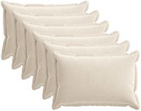 vidaXL - Taie d'oreiller - 6 pièces - Crème - 50 x 70 cm - Satin de coton