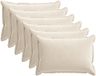 vidaXL - Taie d'oreiller - 6 pièces - Crème - 50 x 70 cm - Satin de coton