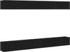 vidaXL - Ensemble de meubles TV - 6 pièces - Noir - Chêne - Travaillé - bois