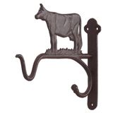 Merkloos / Sans marque Esschert Design Hanging basket haak boerderijdier - Koe