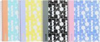 ANCOR SMOOTH Spiraalboek A5 Lijn Hardcover - 4 Stuks - Assorti Designs