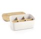Tescoma 900826 Online, theezakhouder, 6 vakken, voor 60 zakken, afneembare scheidingswand, 23,5 x 17 cm